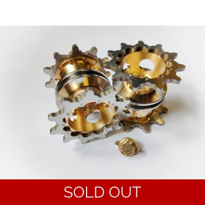 Stainless Steel Sprocket set for Tamiya 1/16 M1A2 Stainless Steel Sprocket set for Tamiya 1/16 M1A2